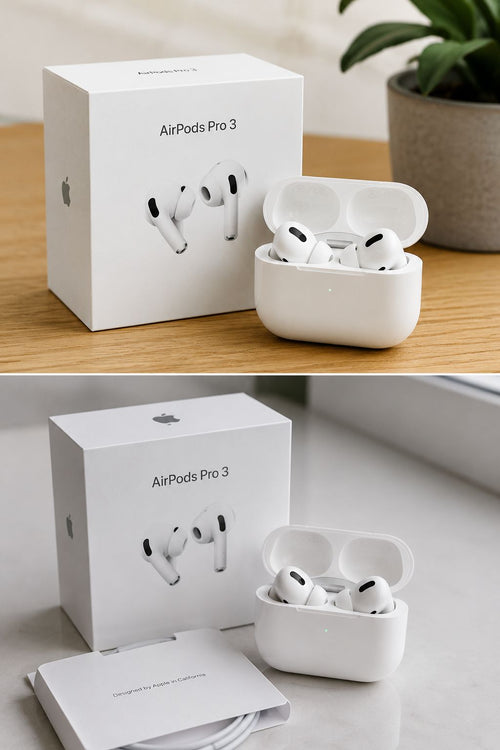 AIRPODS PRO 3 — SONIDO PREMIUM, ESTILO Y TECNOLOGÍA EN TUS MANOS ESTUCHE Y ENVIO GRATIS  ESTUCHE Y ENVIO GRATIS
